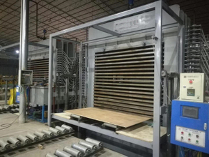 Semi-automatic Plywood Press Machine with Loading 